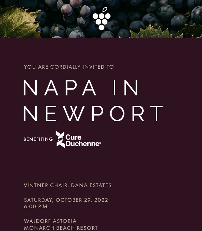 Napa in Newport email campaign preview