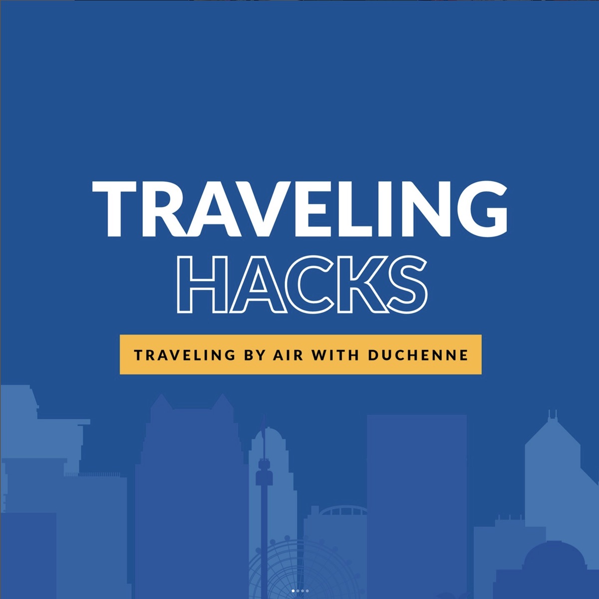 Traveling hacks by air with Duchenne social post